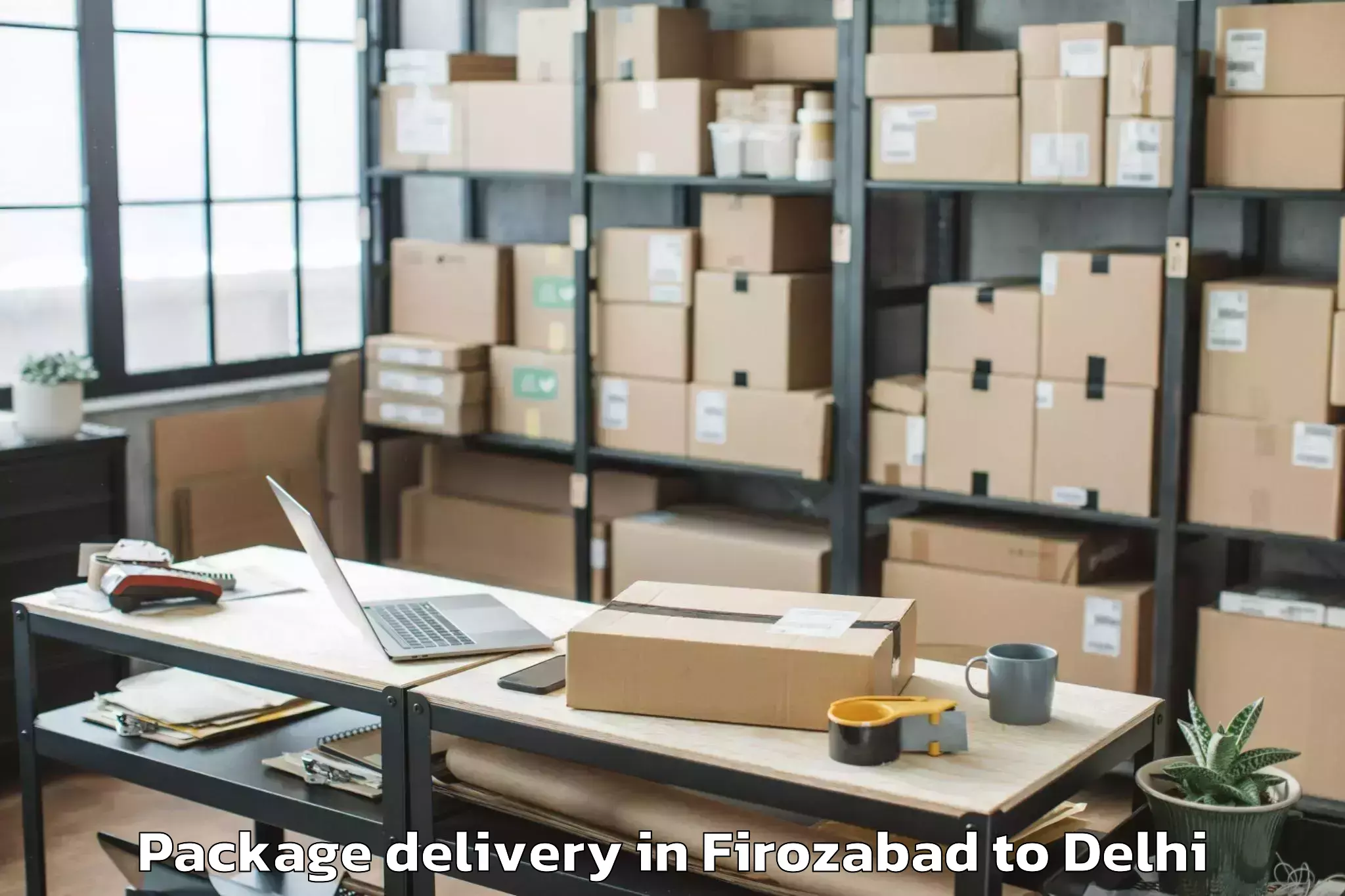 Professional Firozabad to East Delhi Package Delivery